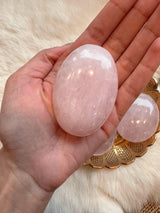 Rose Quartz Palm Stone