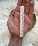 Selenite - Flower Of Life Engraved Sticks