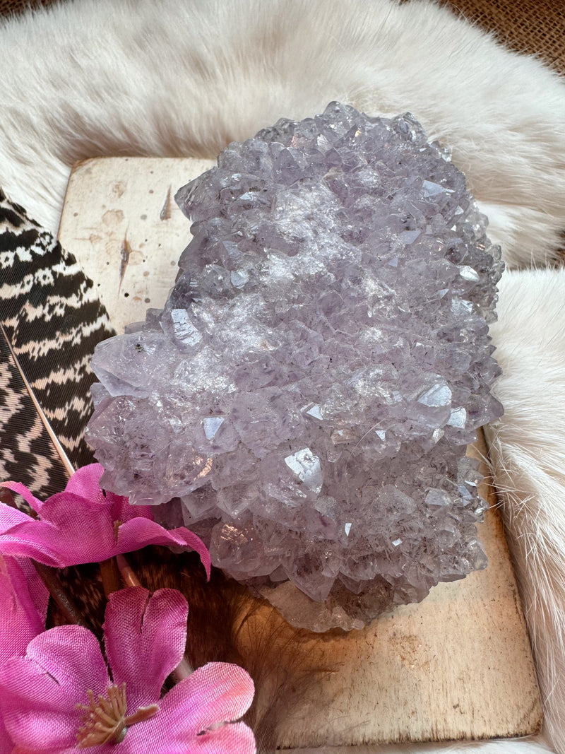 Pale Amethyst Zeolite Cluster