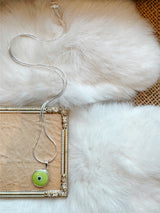 Evil Eye Pendant - Lime Green